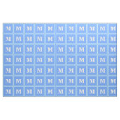 Tissu Monogramme ciel bandes bleues (Fat Quarter)