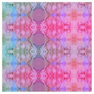 Tissu Monogramme d'aquarelle Abstraite rose-fille
