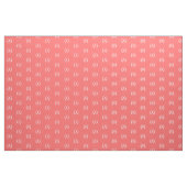 Tissu Monogramme de couronne de corail Laurel (Yard)