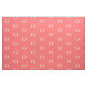 Tissu Monogramme de couronne de corail Laurel (Fat Quarter)