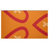 Tissu Monogramme du coeur rouge vif (Fat Quarter)