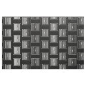 Tissu Monogramme initial | Blanc sur noir (Fat Quarter)
