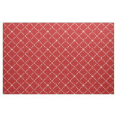 Tissu Monogramme marin rouge et blanc (Yard)