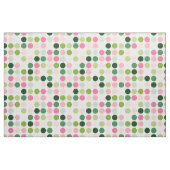 Tissu Monogramme moderne des motifs vert rose (Yard)