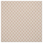 Tissu Monogramme moderne Tan et motif blanc de (Échantillon)