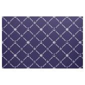 Tissu Monogramme nautique bleu et blanc (Fat Quarter)