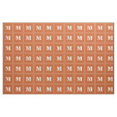 Tissu Monogramme orange (Fat Quarter)