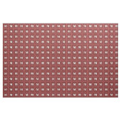Tissu Monogramme rouge (Yard)