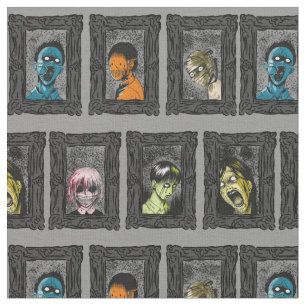 Tissu Monsters Portraits illustrations Déplaisantes Zom