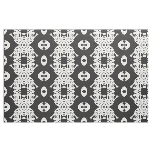 Tissu monstre Amoeba noir (Fat Quarter)