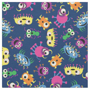 Tissu Monstres drôles Décor enfants mignons