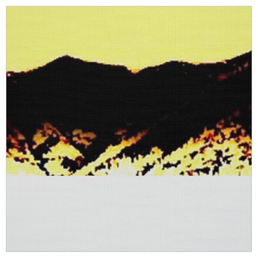 Tissu Montagne Jaune (Échantillon)