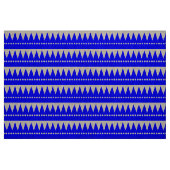 Tissu Montagnes Aztèques - Bleu sur Blanc (Fat Quarter)