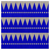Tissu Montagnes Aztèques - Bleu sur Blanc (Échantillon)