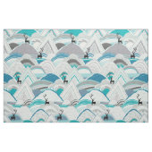 Tissu montagnes de caribou bleues (Fat Quarter)