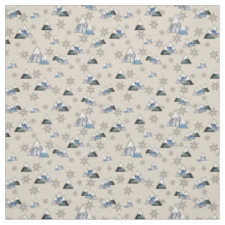 Tissu Montagnes Icy 