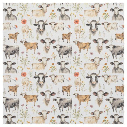 Tissu Moo Magic : Whimsy Cow (Échantillon)