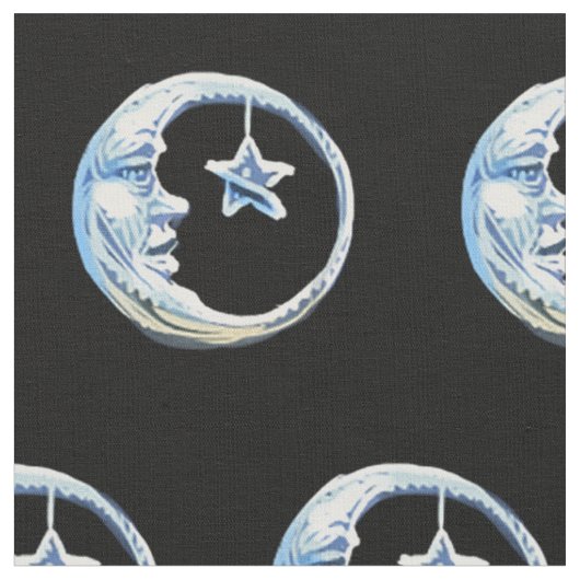 Tissu Moon et Star Fabric (Fermer)