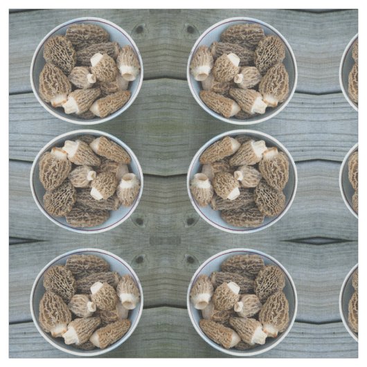 Tissu Morel Mushrooms (Échantillon)