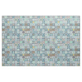 Tissu Moroccan tile-orange et light turquoise (Yard)