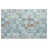 Tissu Moroccan tile-orange et light turquoise (Fat Quarter)