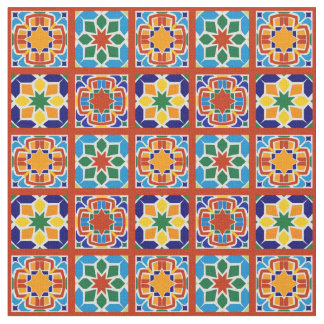 Tissu Moroccan Tile Pattern Fabric Quilting Sewing