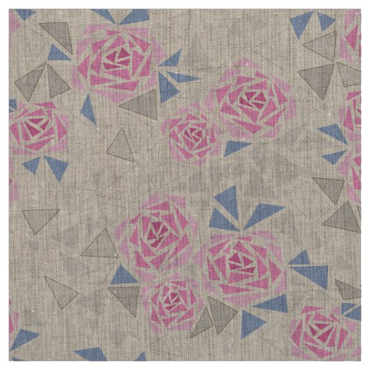 Tissu Mosaïque, fleurs (Échantillon)