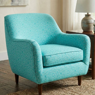 Tissu Mosaïque Géométrique Marocaine Turquoise Élégante