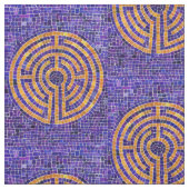 Tissu MOSAÏQUE LABYRINTHE (Échantillon)