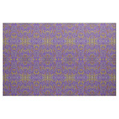 Tissu mosaïque marocaine violet rouge turquoise or (Fat Quarter)