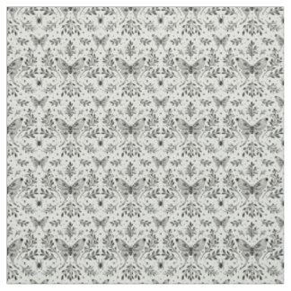 Tissu Moth magique noire et blanche