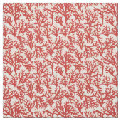 Tissu Motif 2 de corail rouge (Échantillon)