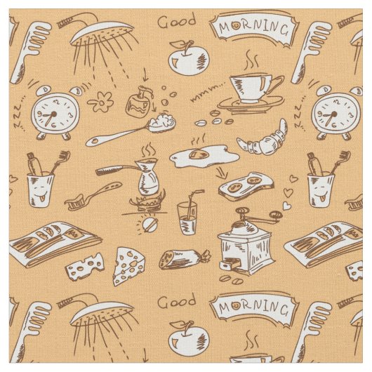 Tissu Motif 2 de petit déjeuner (Fermer)