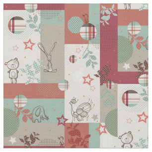 Tissu Motif 2 d'édredon de bébé
