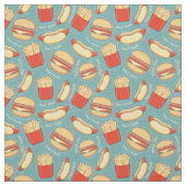 Tissu Motif 3 d'aliments de préparation rapide (Échantillon)