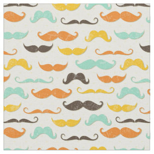 Tissu Motif 3 de moustache