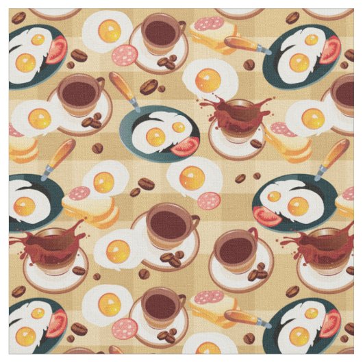 Tissu Motif 3 de petit déjeuner (Fermer)