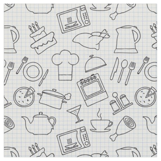 Tissu Motif 4 de cuisine (Fermer)