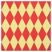 Tissu Motif à carreaux Harlequin rouge jaune (Échantillon)