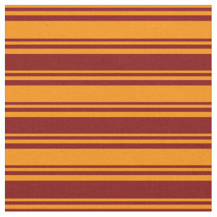 Tissu Motif à carreaux orange foncé et marron