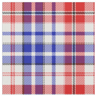 Tissu Motif à carreaux Tartan Bleu Rouge Blanc