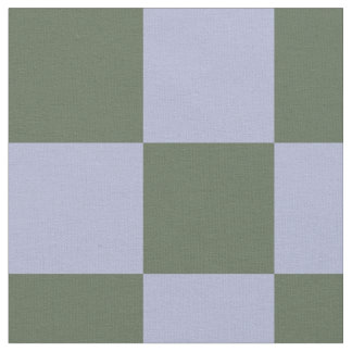 Tissu Motif à carreaux verts et bleus
