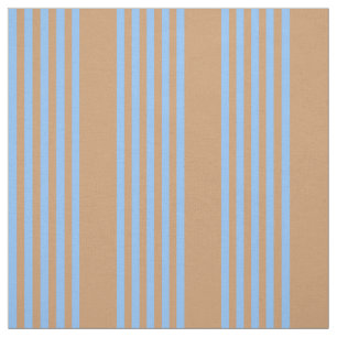 Tissu Motif à cinq bandes bleu et brun