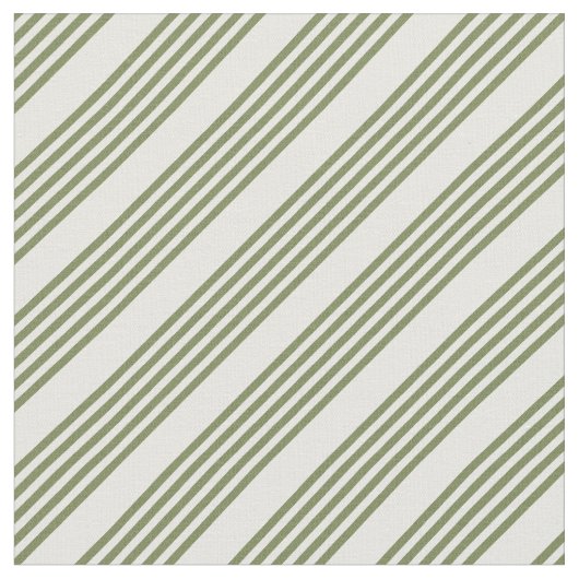 Tissu Motif à cinq bandes vert et blanc olive (Fermer)