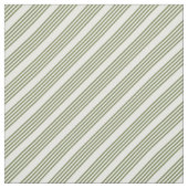 Tissu Motif à cinq bandes vert et blanc olive (Échantillon)