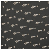 Tissu Motif à clé Vintage Faux Gold (Échantillon)