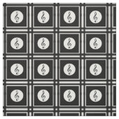 Tissu motif à clef noire (Échantillon)