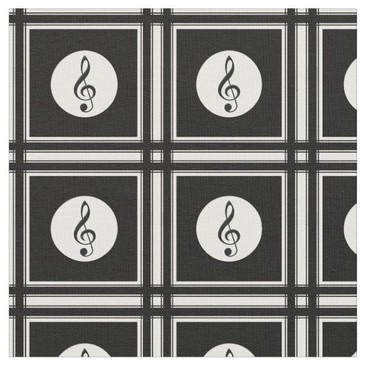 Tissu motif à clef noire (Fermer)