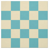 Tissu Motif à damiers jaune turquoise (Échantillon)