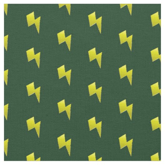 Tissu Motif à éclair jaune (Fermer)